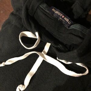 Black, light weight hoodie